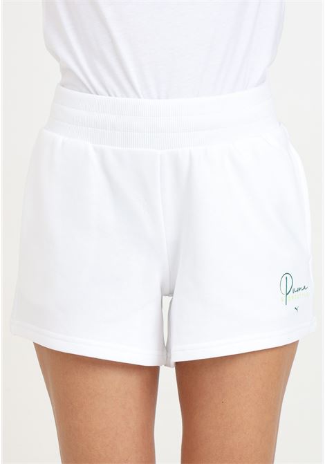 Blank basic white women's shorts PUMA | Shorts | 68480103