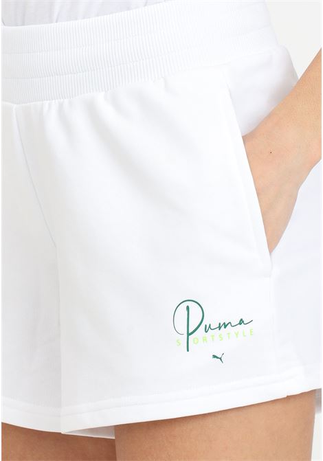 Blank basic white women's shorts PUMA | Shorts | 68480103