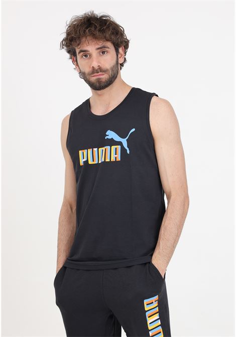 Blank base black men's sleeveless t-shirt PUMA | 68480501