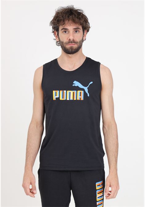 Blank base black men's sleeveless t-shirt PUMA | 68480501