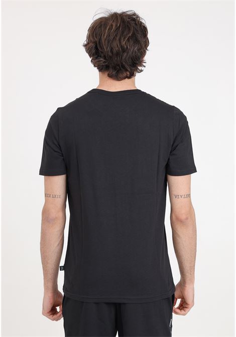 T-shirt sportiva nera da uomo Essentials+ Tape PUMA | T-shirt | 84738201