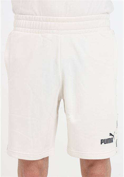 Shorts beige da uomo Essentials+ Tape PUMA | Shorts | 84738787
