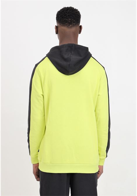 Fluorescent yellow and black hoodie for men PUMA | 84742838