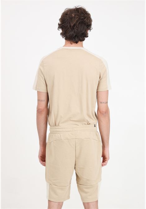 Shorts da uomo beige Essentials+ block PUMA | 84742983