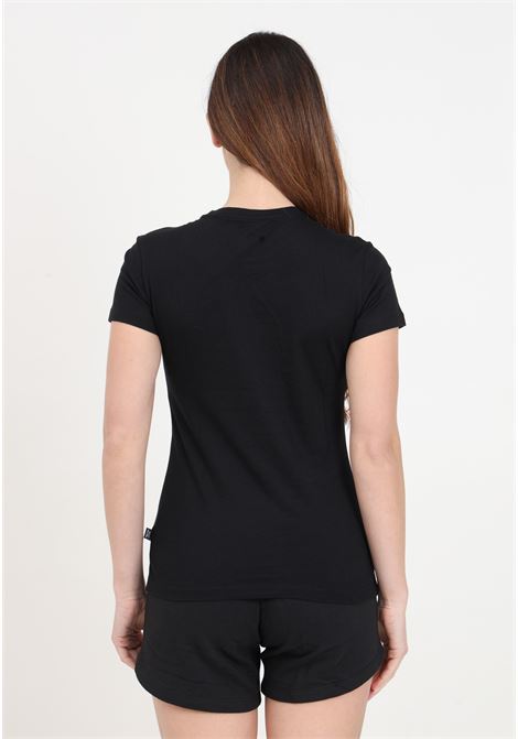 T-shirt da donna nera Ess+ Embroidery PUMA | 84833101