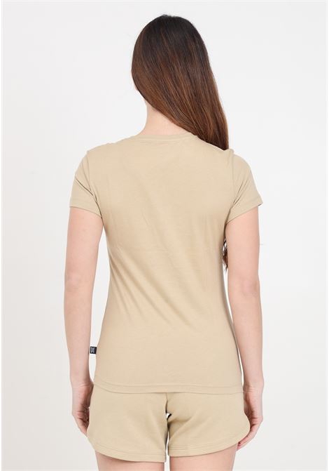 T-shirt da donna beige Ess+ Embroidery PUMA | T-shirt | 84833184