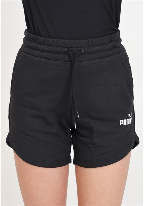 Shorts da donna neri Ess High waist PUMA | Shorts | 84833901