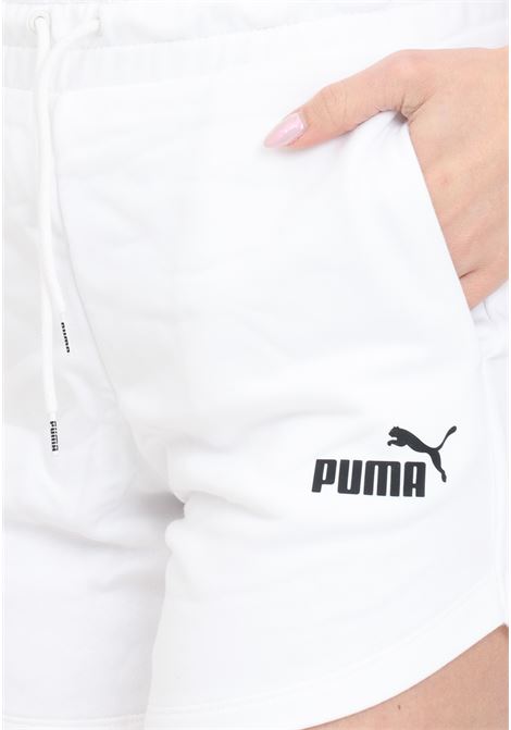 Ess High waist white women's shorts PUMA | Shorts | 84833902