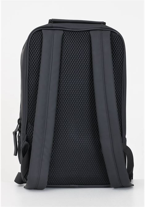 Zaino nero uomo donna con zip e maniglia book backpack w3 RAINS | RA12310BLA