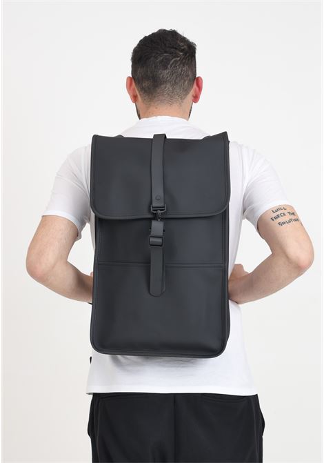 Backpack men's women's black backpack w3 RAINS | Backpacks | RA13000BLA