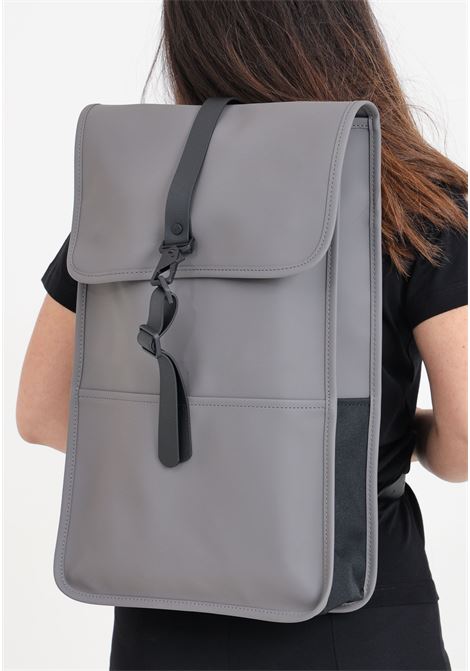 Backpack for men and women gray backpack w3 RAINS | RA13000GRY