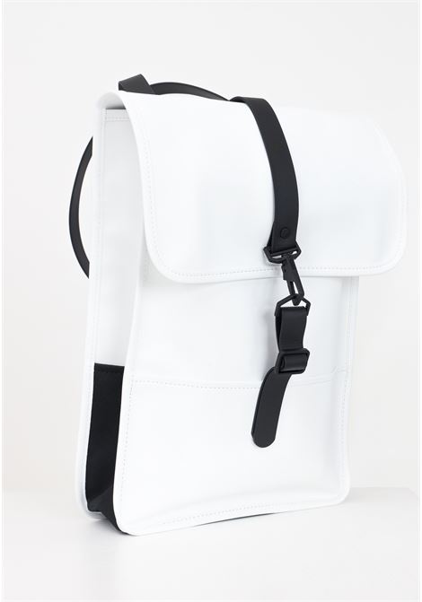 Zaino uomo donna bianco backpack mini RAINS | RA13020POW