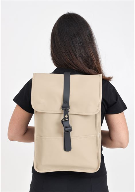 Beige backpack mini men's and women's backpack RAINS | RA13020SAN