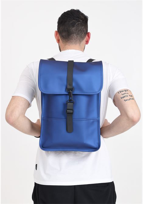 Blue backpack mini men's women's backpack RAINS | RA13020STM
