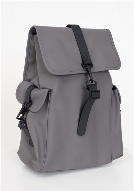 Gray cargo backpack with large pockets for men and women RAINS | RA13510GRY