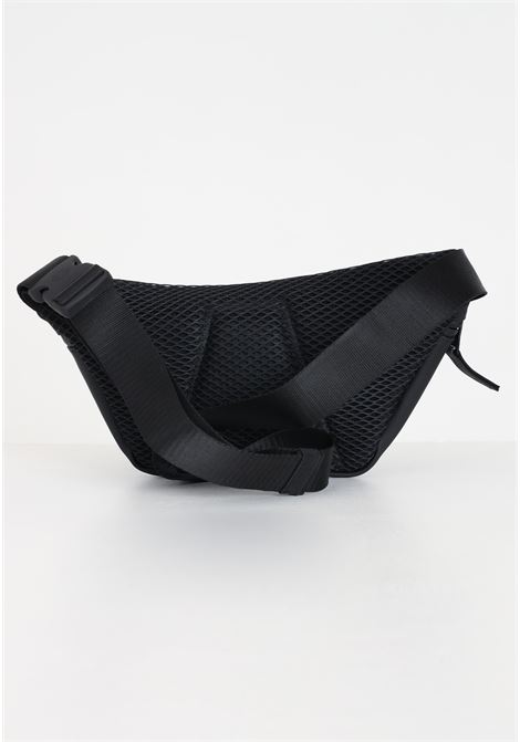 Black men's and women's bum bag with logo imprinted on the front RAINS | RA14730BLA