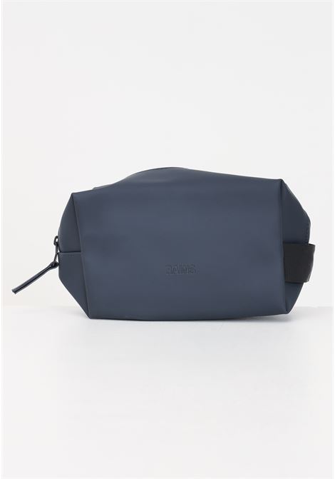 Navy blue clutch bag for men and women wash bag small w3 RAINS | RA15580NAV