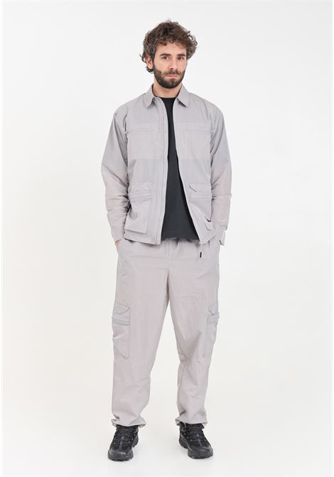 Gray men's trousers with drawstring hem and waist RAINS | RA19200FLI