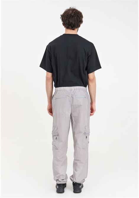 Gray men's trousers with drawstring hem and waist RAINS | RA19200FLI