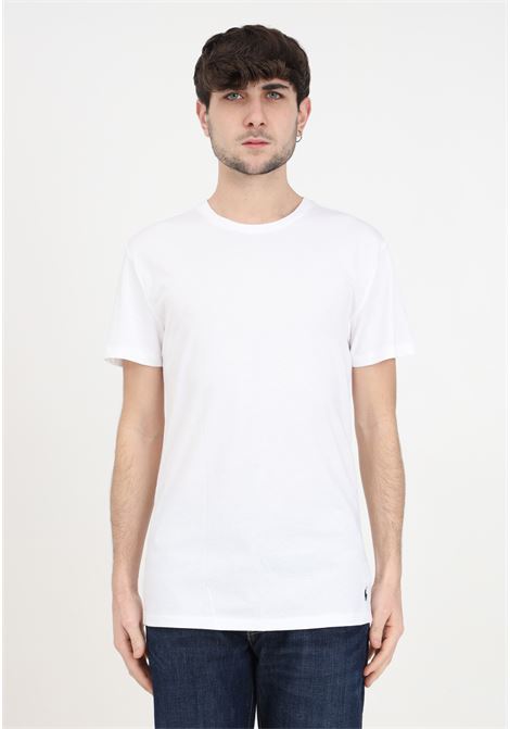 T-shirt uomo donna bianca con logo nero RALPH LAUREN | T-shirt | 714830304003WHITE