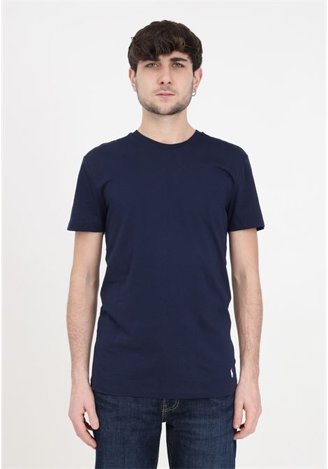 Navy blue men's and women's t-shirt with logo RALPH LAUREN | 714830304027NAVY