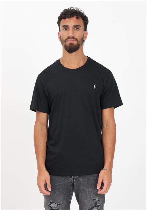 Black men's t-shirt with contrasting logo RALPH LAUREN | T-shirt | 714844756001.