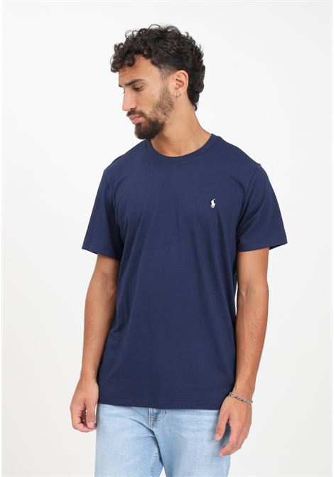 Men's and women's cruise navy blue t-shirt with white logo RALPH LAUREN | 714844756002CRUISE NAVY