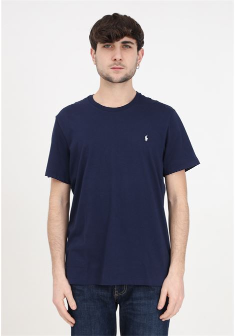 T-shirt uomo donna blu cruise navy con logo bianco RALPH LAUREN | T-shirt | 714844756002CRUISE NAVY