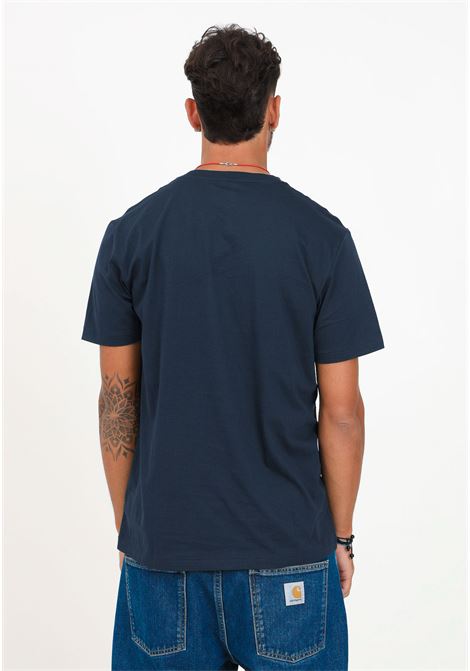 T-shirt casual blu navy da uomo con stampa logo RALPH LAUREN | T-shirt | 714899613003CRUISE NAVY