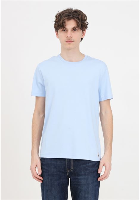 T-shirt uomo donna azzurro con logo cavallino cucito RALPH LAUREN | 714931649002OFFICE BLUE