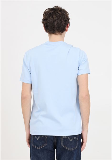 Light blue men's and women's t-shirt with stitched pony logo RALPH LAUREN | 714931649002OFFICE BLUE