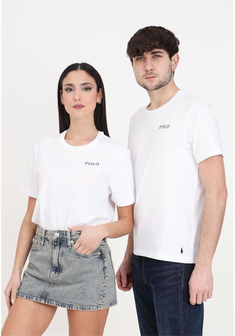 White men's and women's t-shirt with logo RALPH LAUREN | T-shirt | 714931650003WHITE