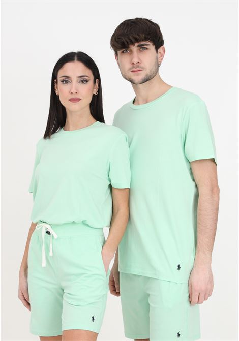 Green men's and women's t-shirt with logo RALPH LAUREN | T-shirt | 714931651003PASTEL MINT