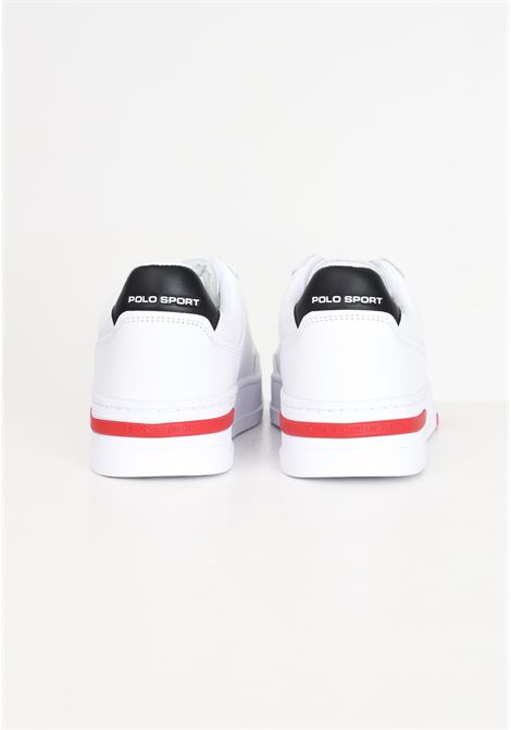 White low top lace sneakers for men RALPH LAUREN | 809931902001WHITE