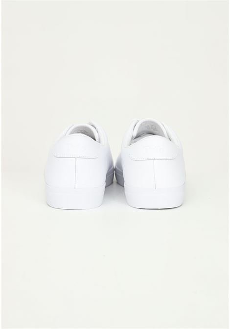 Sneakers da uomo bianche Longwood in pelle RALPH LAUREN | Sneakers | 816785025004WHITE/WHITE
