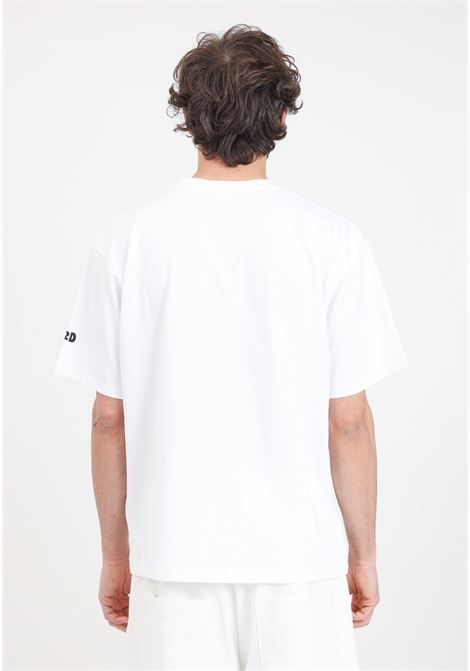 T-shirt da uomo bianca con stampa in nero sul davanti READY 2 DIE | R2D0101