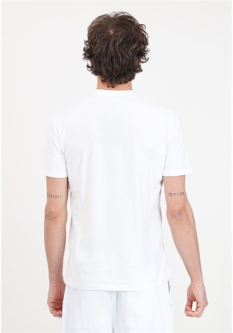 T-shirt da uomo bianca con stampa logo a colori READY 2 DIE | R2D0702