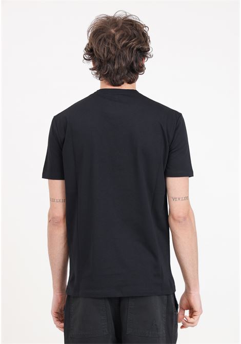 T-shirt da uomo nera con stampa logo in bianco READY 2 DIE | R2D0902