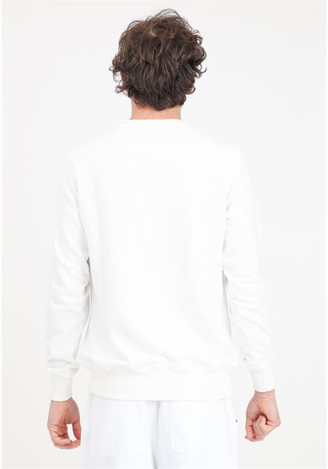 White men's sweatshirt with black logo print READY 2 DIE | Hoodie | R2D1201