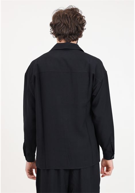 Camicia da uomo nera con due tasconi READY 2 DIE | R2D1702