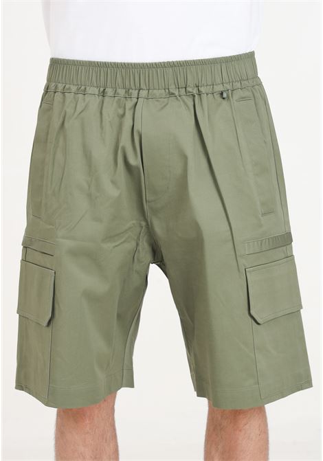 Shorts da uomo verde militare modello cargo READY 2 DIE | R2D2403