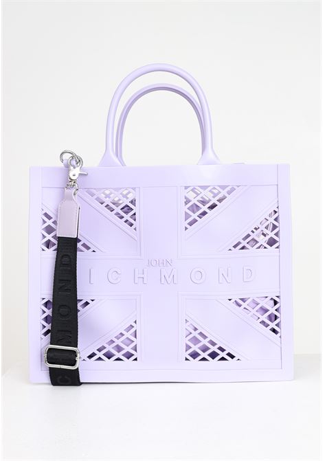 Glicine women's shopper bag with logoed fabric shoulder strap RICHMOND | RWP24031BOTAGLICINE