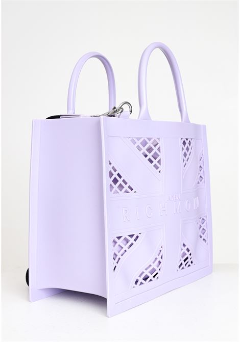 Glicine women's shopper bag with logoed fabric shoulder strap RICHMOND | RWP24031BOTAGLICINE