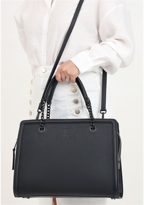 Black women's bag with low-relief logo RICHMOND | Bags | RWP24048BOFWBLACK-BLACK
