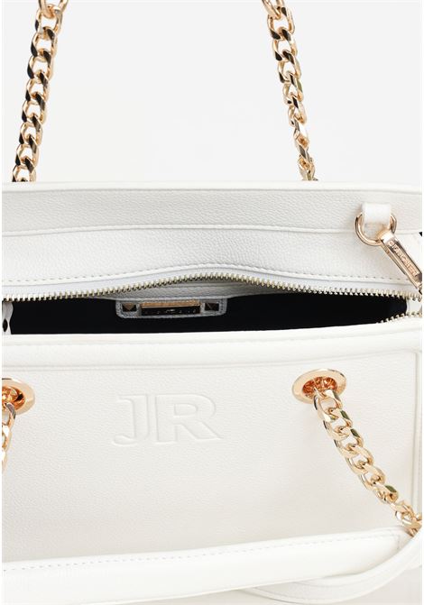 White women's bag with low-relief logo RICHMOND | Bags | RWP24049BOFWWHITE-GOLD
