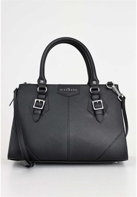 Black women's bag with handles and shoulder strap RICHMOND | Bags | RWP24120BOFWBLACK