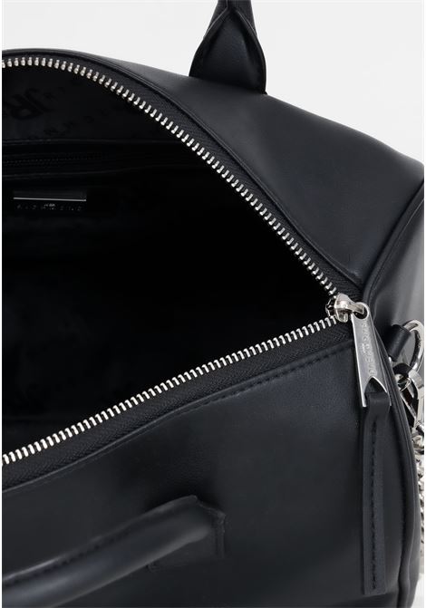 Borsa a bauletto nera da donna con placca lettering logo argento RICHMOND | Borse | RWP24324BOFWBLACK