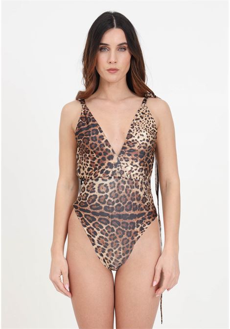 Women's leopard print bodysuit S#IT | SH24043LEOPARD
