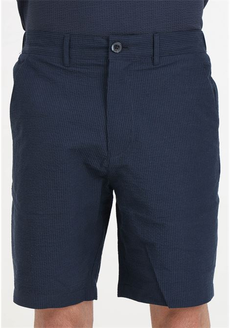 Shorts da uomo blu notte tessuto lavorato SELECTED HOMME | Shorts | 16092367Sky Captain