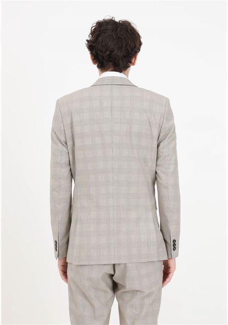 Beige checked pattern men's jacket SELECTED HOMME | Blazer | 16092555Sand